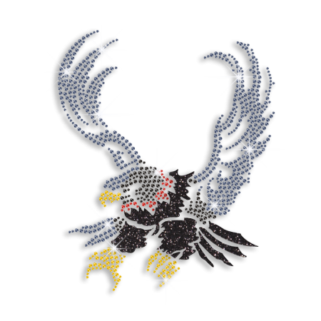 Shining Eagle Hotfix Rhinestone Transfer for Clothes