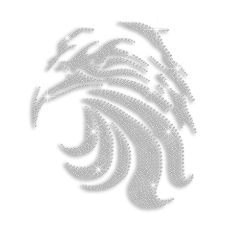 Crystal Eagle Ironon Rhinestone Design for Clothes