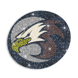 Popular Eagle Hotfix Rhinestone Transfer for T-shirts