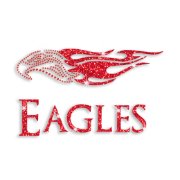 Red Eagle Hot-fix Rhinestone Transfer for Man