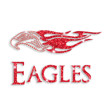 Red Eagle Hot-fix Rhinestone Transfer for Man