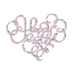 Noble Happy Easter Letters Rhinestone Hot Fix Transfer