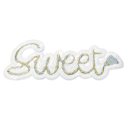 Sweet Letter Noble Design Patch with Ironing Technology