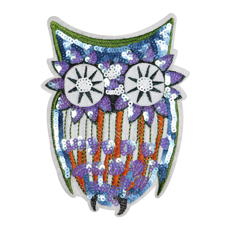 Bright Owl Embroider Patch for Cute Style