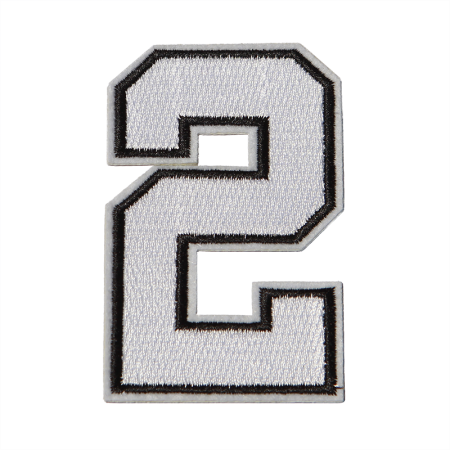 Custom Number Two Embroidery Design