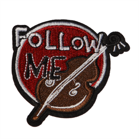Vintage Follow Me Embroidered Patch