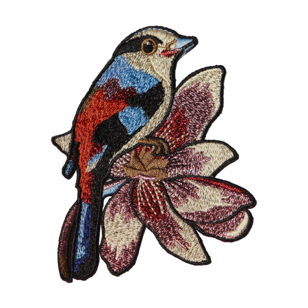 Bling Cute Bird Embroidered Patch