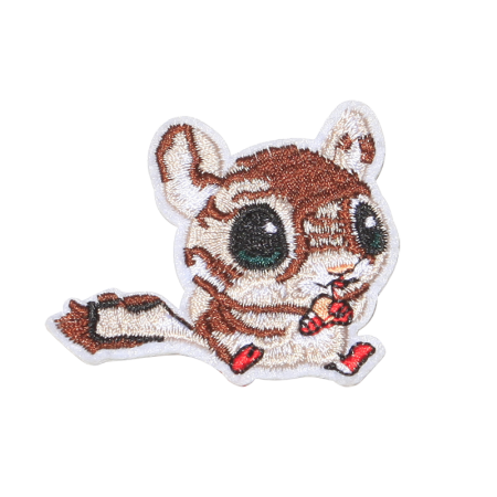 Cute Squirrel Embroidered Patches