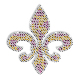 Rhinestone Fleur De Lis Iron onTransfer