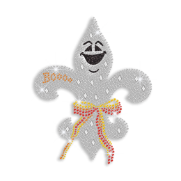 Funny Fleur de Lis Hotfix Rhinestone Transfer