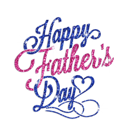 Glittering Happy Father's Day Iron on Rhinestone Transfer Decal