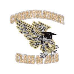 Embrace Graduation like Eagle Crystal Decal