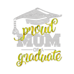 Stock Proud Graduate Mom Crystal Decal