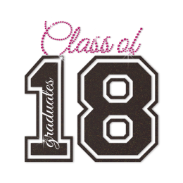 Minimum Class of Graduates 2018 Crystal Decal