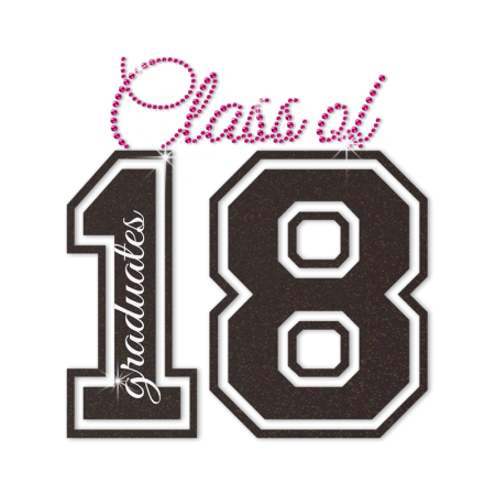 Minimum Class of Graduates 2018 Crystal Decal