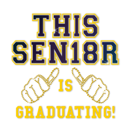 Bling This Senior Is Graduating Hotfix Decal