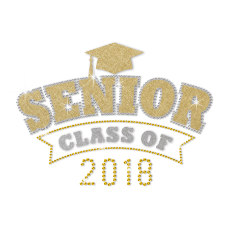 Bling Senior Class Iron-on Diamante Design