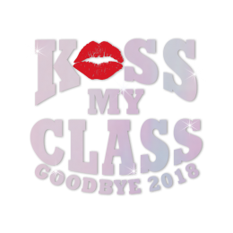 Stock Kiss My Class Holofoil Decal