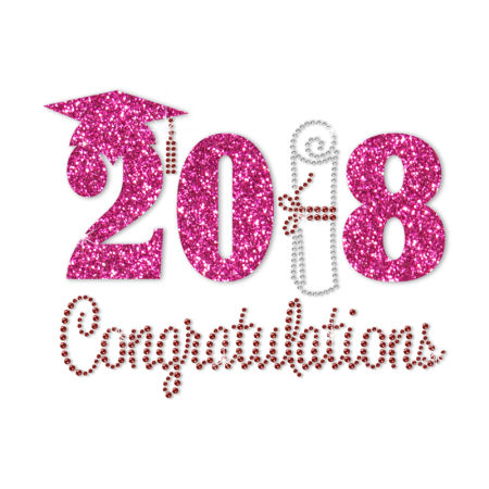 Stock Congrats 2018 Graduates Crystal Motif