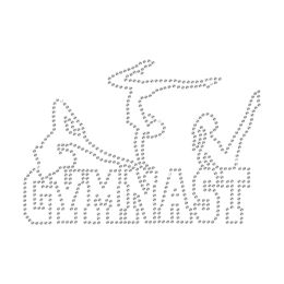 Rhinestone Team Gym Hot-fix Motif
