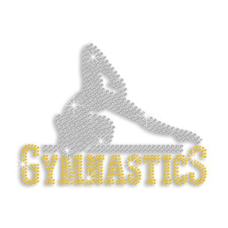 Crystal Gymnastics Movement Iron-on Rhinestone Transfer