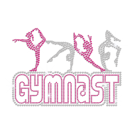 Gymnast Iron-on Rhinestone Transfer