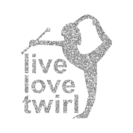 Glittering Live Love Twirl Iron on Rhinestone Transfer Motif