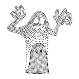 Crystal Ghost Rhinestone Hot-fix Pattern