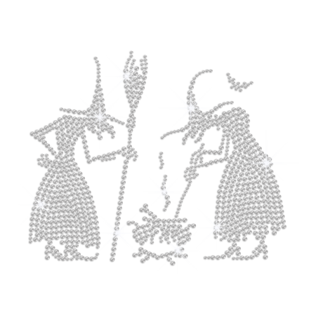 Witches Are Making Soup Iron on Rhinestone Transfer Decal