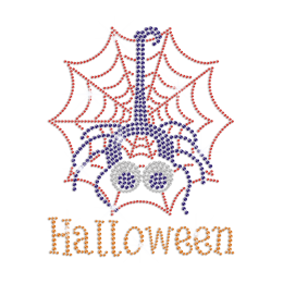 Halloween Spider Iron on Rhinestone Transfer Decal