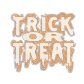 Glittering Trick Or Treat Iron on Rhinestud Transfer Motif