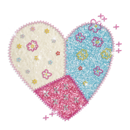 Magic Show Hearts Collection- Splicing Glitter Heart Design