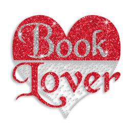 Book Lover Heart Iron-on Glitter Rhinestone Transfer