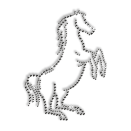 Hotfix Rhinestone Horse Motif Design