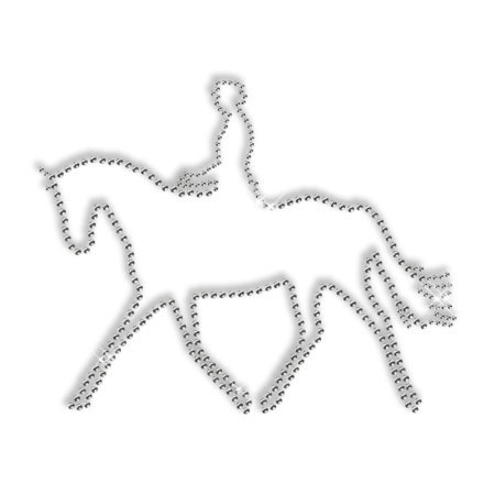 Hotfix Stone Horse Motif Design for Tee Shirt