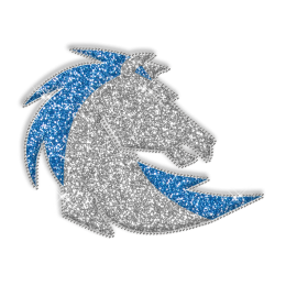 Glitter Handsome Horse Hotfix Design for Clothes