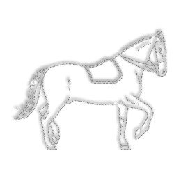 Iron on Design Horse Rhinestone Transfer