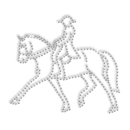 Rhinestone Jockey Hot Fix Transfer Design