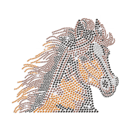 Bling Horse Iron-on Rhinestone Transfer Motif