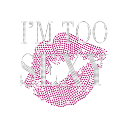 Magic Show Sexy Lip Rhinestone Iron-on Transfer Motif