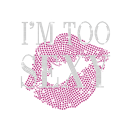 Magic Show Sexy Lip Rhinestone Iron-on Transfer Motif