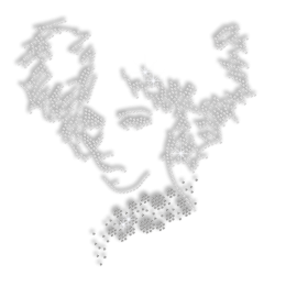 Cool Afro Rhinestone Iron on Transfer for Shirts