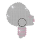 Silhouette of Sassy Afro Lady Iron on Bling Transfer Motif