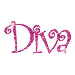 Sparkle Pink Diva Hotfix Glitter Design for Shirts