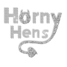 Crystal Horny Hens Hotfix Rhinestone Design