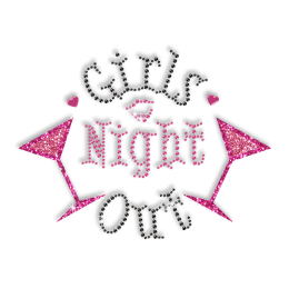 Sparkle Girls Night Out Iron Crystal Transfer Motif