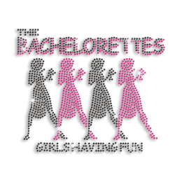 Bling Bachelorette Party Fun Iron-on Rhinestone Transfer