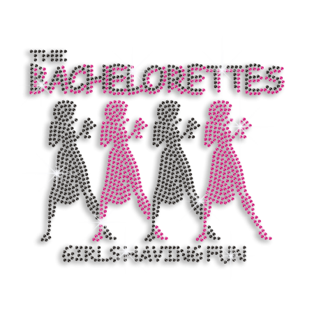 Bling Bachelorette Party Fun Iron-on Rhinestone Transfer