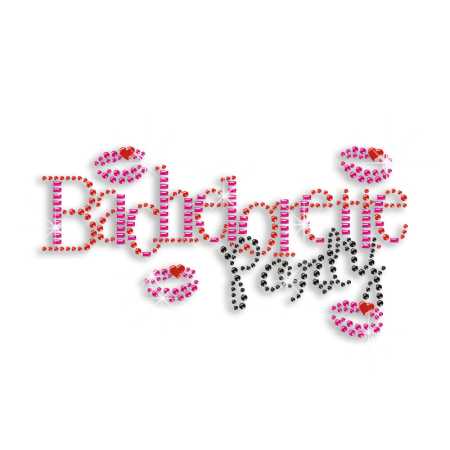 Wonderful Bachelorette Party Iron-on Rhinestone Transfer