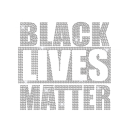 Customized Black Lives Matter Iron on Rhinestone Transfer Decal